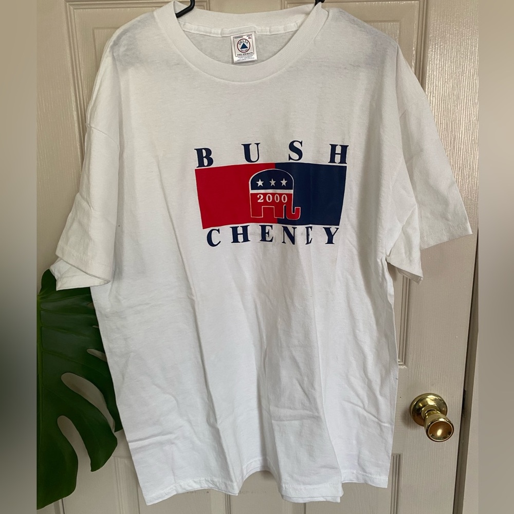 Bush Cheney Presidential Campaign 2000 tee shirt